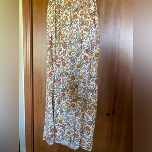 Floral maxi skirt